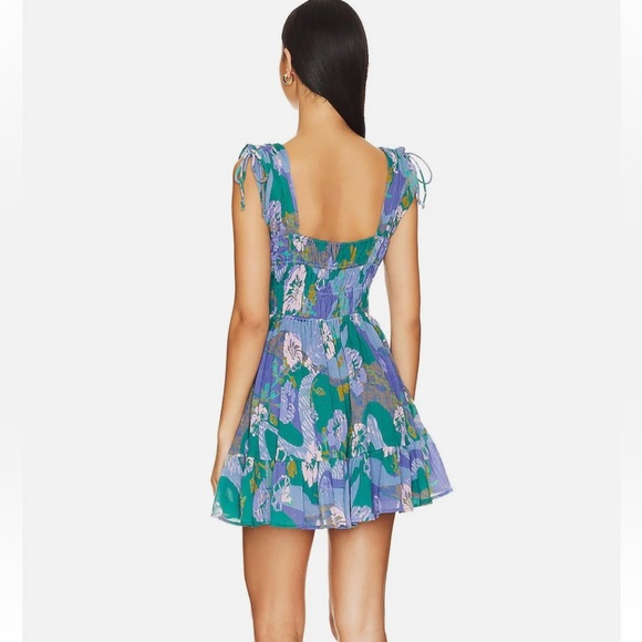 Free People Vernon Mini Dress in River Combo - Picture 4 of 11